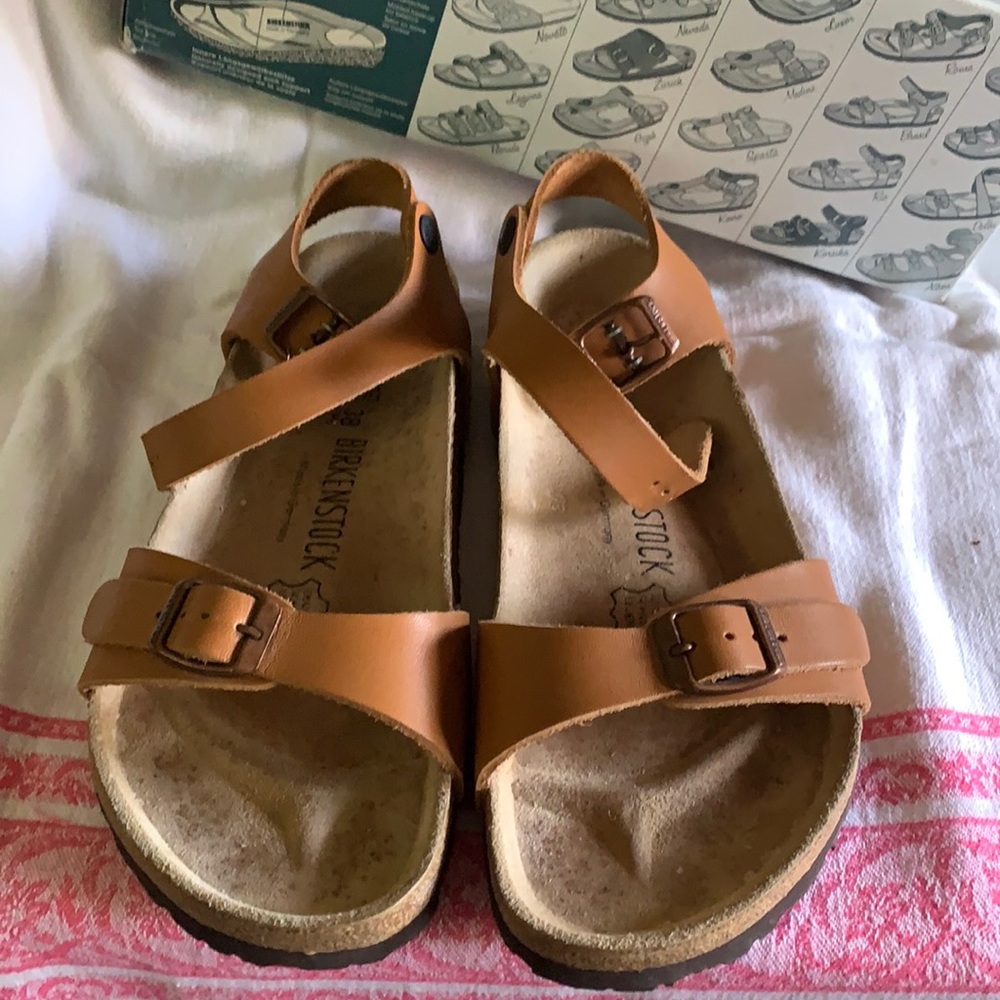 Vintage Birkenstock Hellbraun Sandals 38